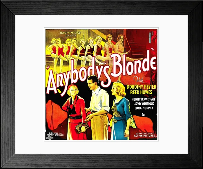 Framed Print : ANYBODY'S BLONDE, left: Dorothy Revier, 1931