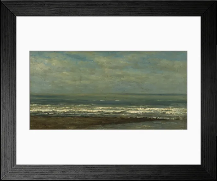 Framed Print : Seascape near Heijst, by Willem Roelofs 1st, c. 1868, Dutch painting, oil on canvas. (BSLOC_2016_1_232) Framed Print : Seascape near Heijst, by Willem Roelofs 1st, c. 1868, Dutch painting, oil on canvas. (BSLOC_2016_1_232)