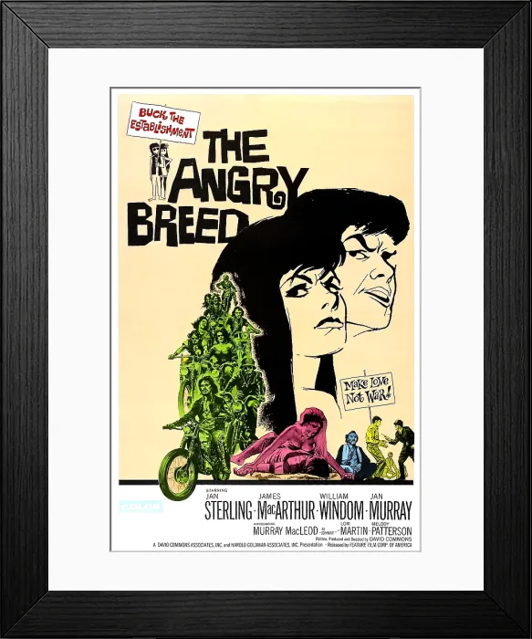 Framed Print : THE ANGRY BREED, close-up, left to right: Jan Sterling, James MacArthur, 1968