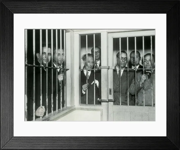 Framed Print : Spain. Second Republic (October 1934). Government of Catalonia imprisoned at the Modelo prison of Barcelona Framed Print : Spain. Second Republic (October 1934). Government of Catalonia imprisoned at the Modelo prison of Barcelona
