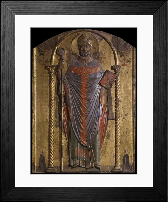 Framed Print : San Donato Altarpiece, by Venetian artists of 1310, 1310, 14th century, panel. - Italy, Veneto, Murano, San Donato. Whole artwork view