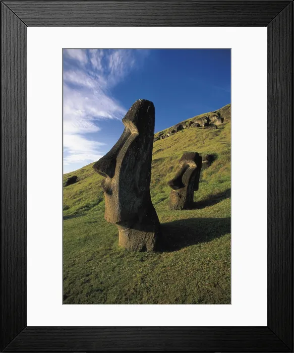 Framed Print : CHILE. VALPARAISO. Rano Raraku. Easter Island. Rapa Nui National Park. Moais. AISA / Everett Collection**US SALES ONLY**