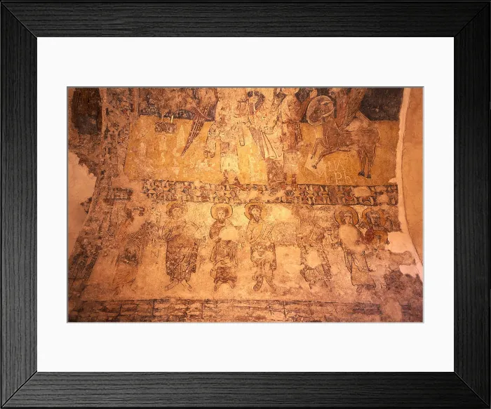 Framed Print : SPAIN. CATALONIA. Toses. Drria. Church of Sant Vctor de Drria (12th c.). Romanesque paintings. Romanesque art. Fresco. AISA / Everett Collection**US SALES ONLY**