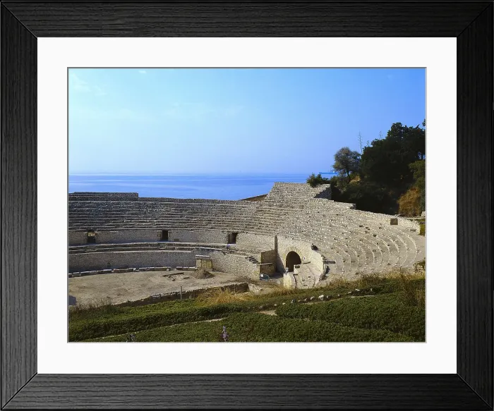 Framed Print : Roman amphiteatre of Tarraco. 1st-2nd c. SPAIN. CATALONIA. TARRAGONA. Tarragona. Roman art. Early Empire. Architecture. AISA / Everett Collection**US SALES ONLY**