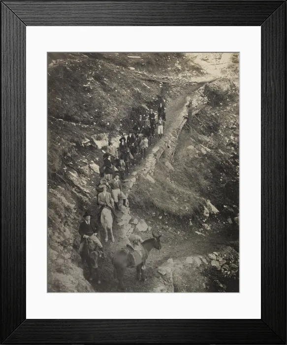 Framed Print : Roosevelt Dam and Roosevelt Lake, Arizona in 1916