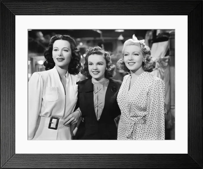 Framed Print : ZIEGFELD GIRL, from left, Hedy Lamarr, Judy Garland, Lana Turner, 1941