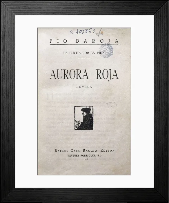 Framed Print : BAROJA NESSI, Po (1872-1956). Frontispiece from the edition of 'Red Dawn' of 1918. AISA / Everett Collection**US SALES ONLY**