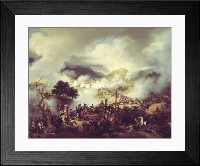 Framed Print : LEJEUNE, Louis-Franois, baron (1775-1848). Battle of Somosierra. November 30, 1808. 1810. TURKEY. Murtina. Perga. Peninsular War. Oil on canvas