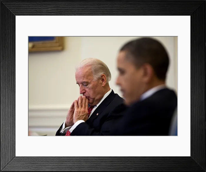 Framed Print : President Barack Obama and Vice President Joe Biden in meeting with advisors for the Affordable Health Care Act implementation, March 30, 2010 (BSLOC_2020_4_14) Framed Print : President Barack Obama and Vice President Joe Biden in meeting with advisors for the Affordable Health Care Act implementation, March 30, 2010 (BSLOC_2020_4_14)