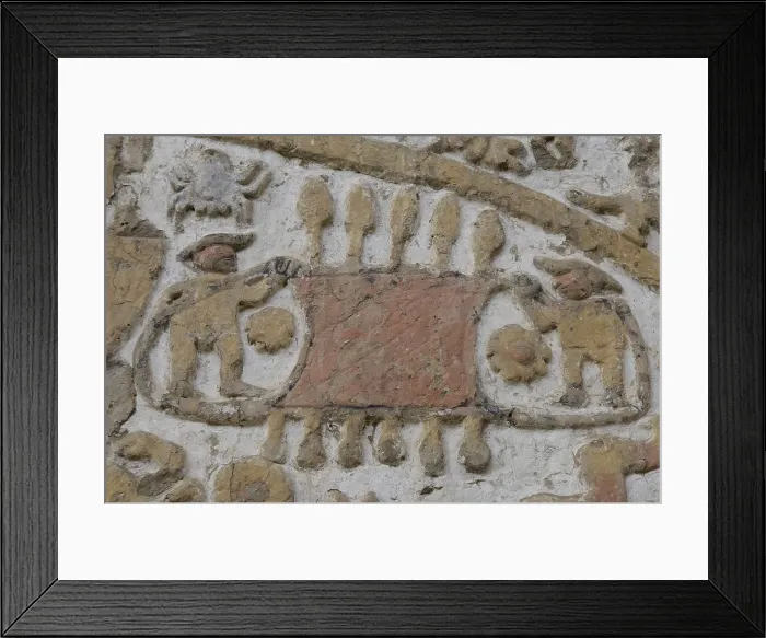 Framed Print : PERU. Trujillo. Huaca de la Luna. Huaca de la Luna Archaelogical Complex (100-900). Mural paintings. Moche or Mochica Art. AISA / Everett Collection**US SALES ONLY**