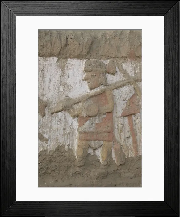 Framed Print : PERU. Trujillo. Huaca de la Luna. Huaca de la Luna Archaelogical Complex (100-900). Mural paintings. Moche or Mochica Art. AISA / Everett Collection**US SALES ONLY**