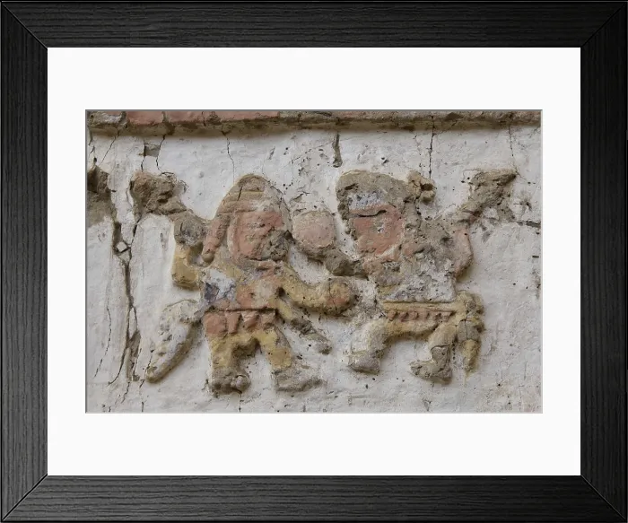 Framed Print : PERU. Trujillo. Huaca de la Luna. Huaca de la Luna Archaelogical Complex (100-900). Mural paintings. Moche or Mochica Art. AISA / Everett Collection**US SALES ONLY**