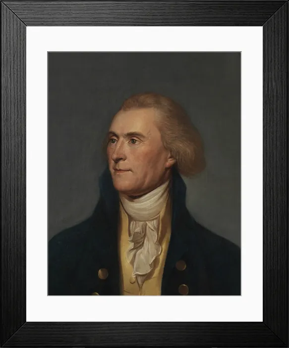 Framed Print : Thomas Jefferson in a 1791 portrait by either Charles Willson Peale or his daughter, Sarah Miriam Peale Framed Print : Thomas Jefferson in a 1791 portrait by either Charles Willson Peale or his daughter, Sarah Miriam Peale