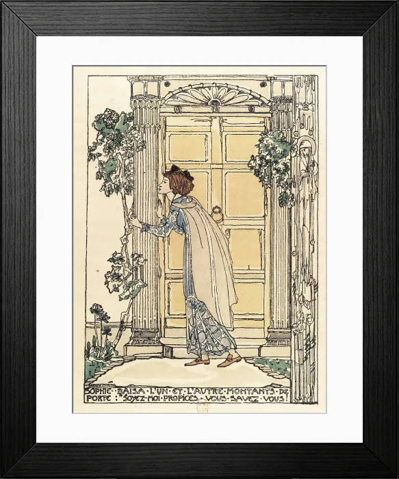 Framed Print : KING, Jessie Marion (1875-1949). L'habitation force. 1920. Illustration of Kipling's work. Edition of Paris from 1920. Engraving. AISA / Everett Collection**US SALES ONLY** Framed Print : KING, Jessie Marion (1875-1949). L'habitation force. 1920. Illustration of Kipling's work. Edition of Paris from 1920. Engraving. AISA / Everett Collection**US SALES ONLY**