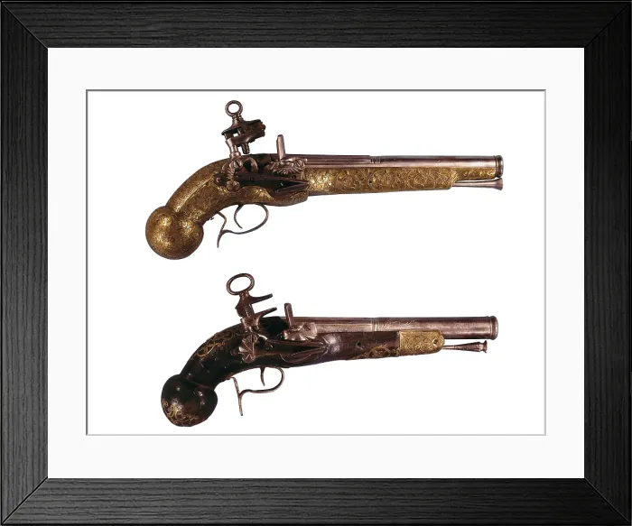 Framed Print : Guns (beg. 18th c.). SPAIN. Barcelona. Montjuic Castle Military Museum. AISA / Everett Collection**US SALES ONLY**