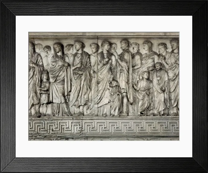 Framed Print : Altar of Peace of Augustus. 13 BC. ITALY. Rome. Roman art. Early Empire. Relief on marble. AISA / Everett Collection**US SALES ONLY**