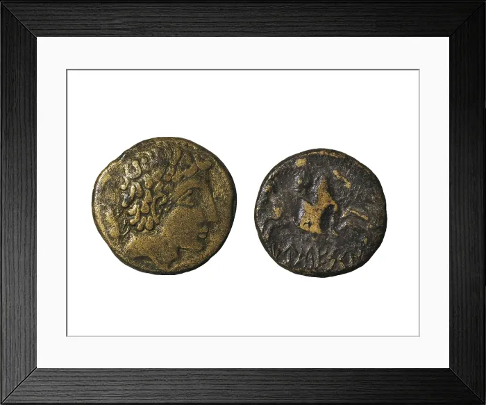 Framed Print : Aes, Hispanic-Roman coin. SPAIN. Sabadell. Sabadell History Museum. Proc: SPAIN. Vic. AISA / Everett Collection**US SALES ONLY**