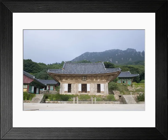 Framed Print : KOREA. Mihwangsa Temple. Main temple. Architecture. AISA / Everett Collection**US SALES ONLY** Framed Print : KOREA. Mihwangsa Temple. Main temple. Architecture. AISA / Everett Collection**US SALES ONLY**