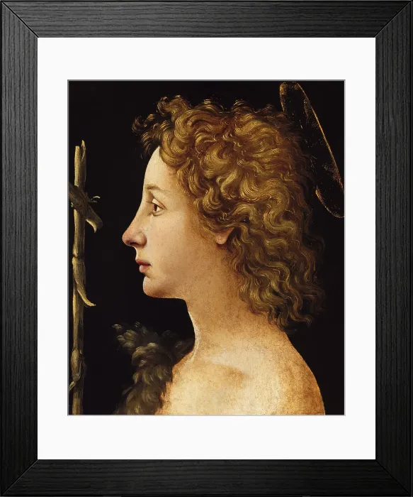 Framed Print : THE YOUNG ST. JOHN THE BAPTIST, by Piero di Cosimo, 1480-1522, Italian Renaissance tempera painting