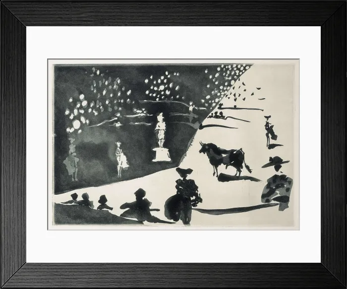 Framed Print : Picasso, Pablo (1881-1973). La Tauromaquia o Arte de torear (Tauromachy or the Art of Bullfighting) by Jos Delgado, known by the name of Pepe Illo. 1959. Engraving. FRANCE. Paris Framed Print : Picasso, Pablo (1881-1973). La Tauromaquia o Arte de torear (Tauromachy or the Art of Bullfighting) by Jos Delgado, known by the name of Pepe Illo. 1959. Engraving. FRANCE. Paris