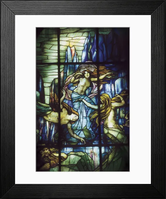 Framed Print : SPAIN. Barcelona. Gran Teatre del Liceu. Stained glass window. Modernism. AISA / Everett Collection**US SALES ONLY**