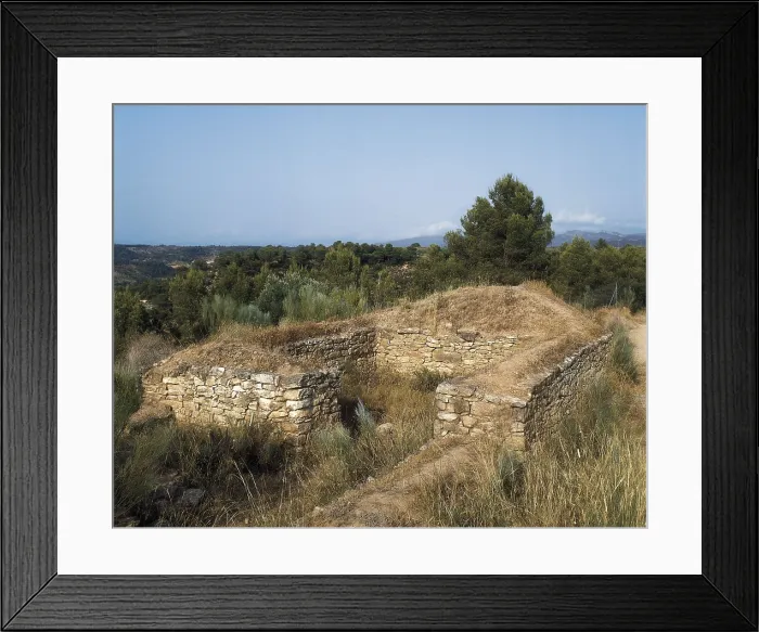 Framed Print : SPAIN. Tivissa. Iberian art. ; Iron Age. Architecture. AISA / Everett Collection**US SALES ONLY**