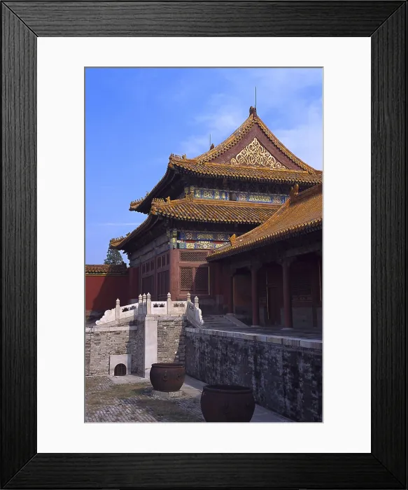 Framed Print : CHINA. BEIJING. Beijing. Forbidden City. Hall of Cultivacin of Character. Chinese art. Ming period. Architecture. AISA / Everett Collection**US SALES ONLY**