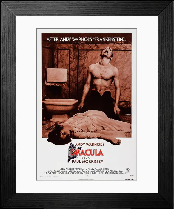 Framed Print : ANDY WARHOL'S YOUNG DRACULA, (aka ANDY WARHOL'S DRACULA), US poster art, Udo Kier, 1974