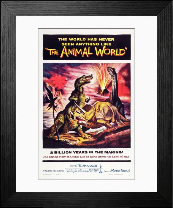 Framed Print : THE ANIMAL WORLD, US poster, 1956