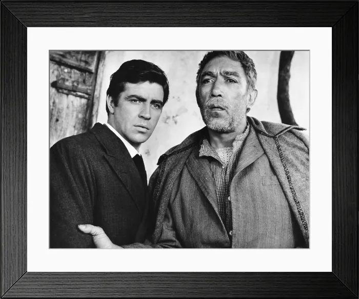 Framed Print : ZORBA THE GREEK, from left, Alan Bates, Anthony Quinn, 1964, TM and Copyright 20th Century Fox Film Corp. All rights reserved. Courtesy: Everett Collection Framed Print : ZORBA THE GREEK, from left, Alan Bates, Anthony Quinn, 1964, TM and Copyright 20th Century Fox Film Corp. All rights reserved. Courtesy: Everett Collection