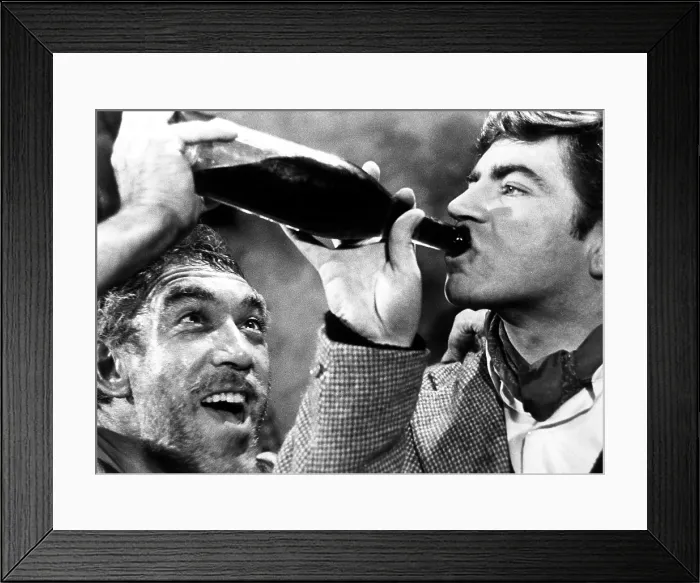 Framed Print : ZORBA THE GREEK, Anthony Quinn, Alan Bates, 1964. TM and Copyright (c) 20th Century Fox Film Corp. All rights reserved. Courtesy: Everett Collection