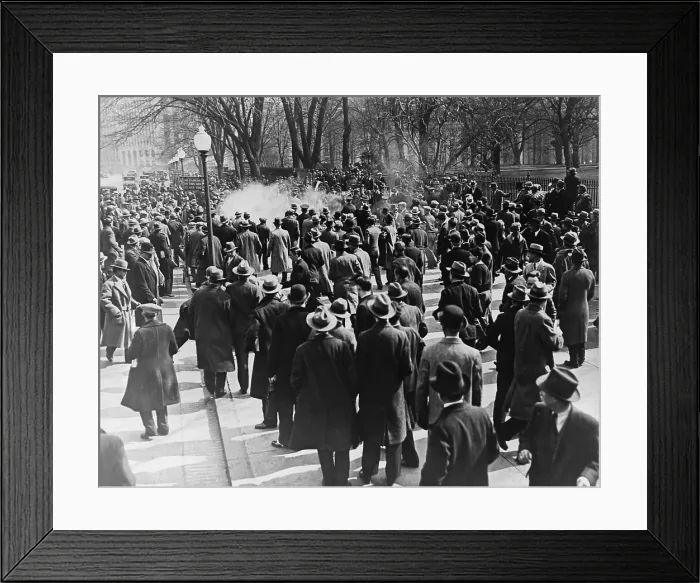 Framed Print : International Unemployment Day at the White House, Washington, D.C Framed Print : International Unemployment Day at the White House, Washington, D.C