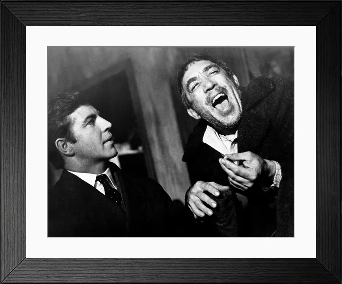 Framed Print : ZORBA THE GREEK, from left, Alan Bates, Anthony Quinn, 1964, TM and Copyright 20th Century Fox Film Corp. All rights reserved. Courtesy: Everett Collection Framed Print : ZORBA THE GREEK, from left, Alan Bates, Anthony Quinn, 1964, TM and Copyright 20th Century Fox Film Corp. All rights reserved. Courtesy: Everett Collection