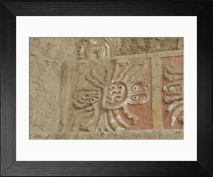 Framed Print : PERU. Trujillo. Huaca de la Luna. Huaca de la Luna Archaelogical Complex (100-900). Mural paintings. Moche or Mochica Art. AISA / Everett Collection**US SALES ONLY** Framed Print : PERU. Trujillo. Huaca de la Luna. Huaca de la Luna Archaelogical Complex (100-900). Mural paintings. Moche or Mochica Art. AISA / Everett Collection**US SALES ONLY**