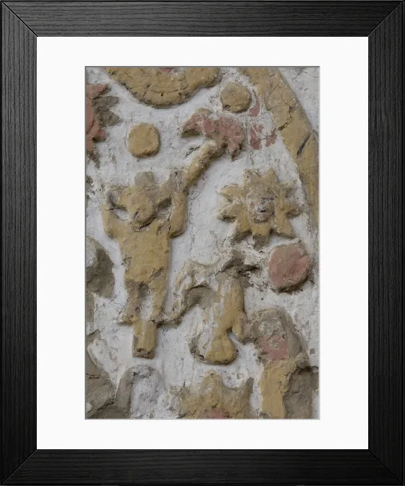 Framed Print : PERU. Trujillo. Huaca de la Luna. Huaca de la Luna Archaelogical Complex (100-900). Mural paintings. Moche or Mochica Art. AISA / Everett Collection**US SALES ONLY**