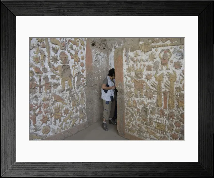 Framed Print : PERU. Trujillo. Huaca de la Luna. Huaca de la Luna Archaelogical Complex (100-900). Mural paintings. Moche or Mochica Art. AISA / Everett Collection**US SALES ONLY** Framed Print : PERU. Trujillo. Huaca de la Luna. Huaca de la Luna Archaelogical Complex (100-900). Mural paintings. Moche or Mochica Art. AISA / Everett Collection**US SALES ONLY**