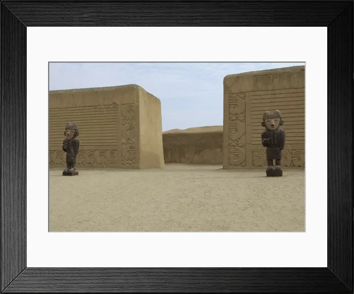 Framed Print : PERU. Trujillo. Chan Chan. Chan Chan Archaeological Site (850-1470). Chimu art. AISA / Everett Collection**US SALES ONLY**