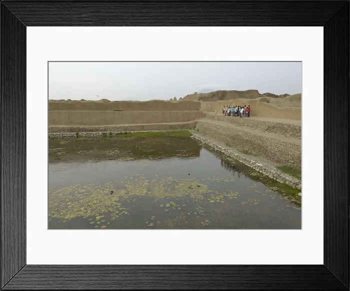Framed Print : PERU. Trujillo. Chan Chan. Chan Chan Archaeological Site (850-1470). Chimu art. AISA / Everett Collection**US SALES ONLY**