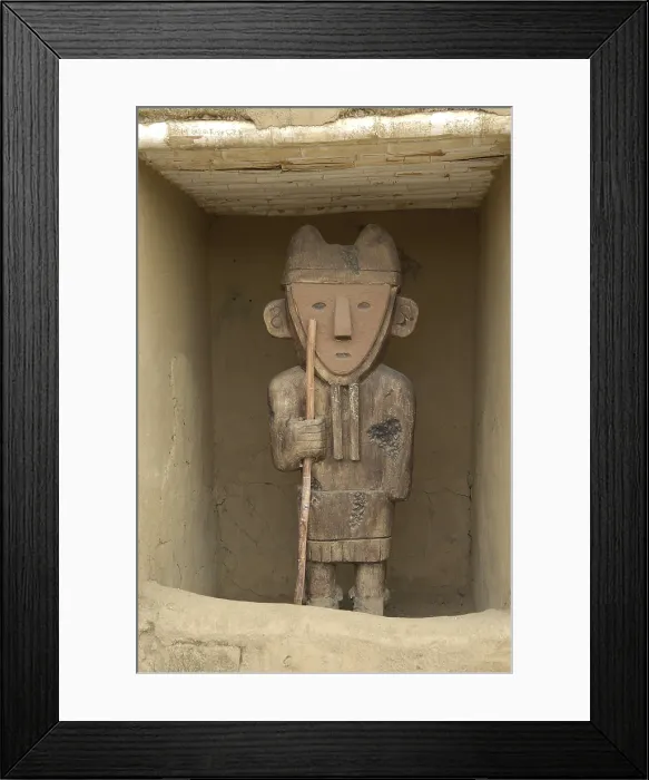 Framed Print : PERU. Trujillo. Chan Chan. Chan Chan Archaeological Site (850-1470). Chimu art. AISA / Everett Collection**US SALES ONLY**