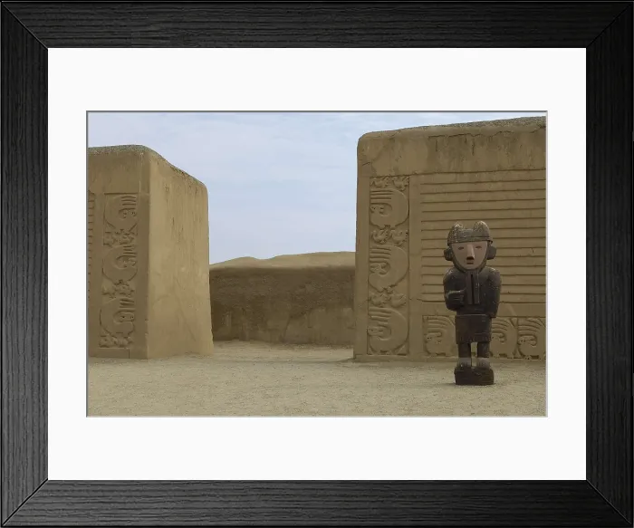 Framed Print : PERU. Trujillo. Chan Chan. Chan Chan Archaeological Site (850-1470). Chimu art. AISA / Everett Collection**US SALES ONLY**