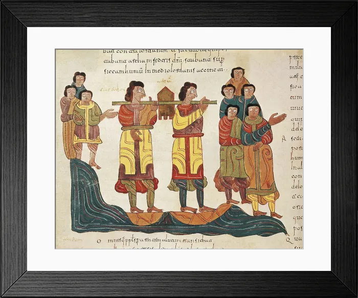 Framed Print : Mozarabic Bible. 10th c. Transporting the Ark of the Covenant. Mozarabic art. Miniature Painting. SPAIN. Len. Library of the Royal Colegiate Church of Saint Isidoro Framed Print : Mozarabic Bible. 10th c. Transporting the Ark of the Covenant. Mozarabic art. Miniature Painting. SPAIN. Len. Library of the Royal Colegiate Church of Saint Isidoro