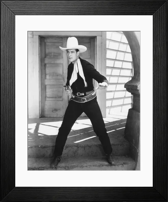 Framed Print : RIDERS OF BLACK RIVER, Charles Starrett, 1939