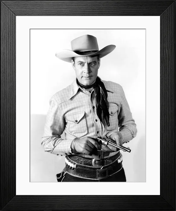 Framed Print : RIDERS OF THE NORTHLAND, Charles Starrett, 1942