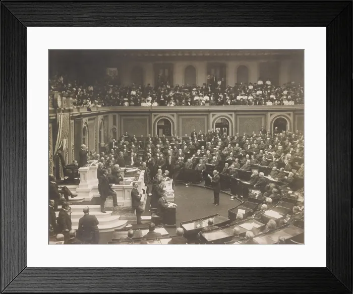 Framed Print : US House of Representatives in session in 1906. Joseph Cannon stands at the Speakers Rostrum. Photo by Frances Benjamin Johnston (BSLOC_2017_8_89) Framed Print : US House of Representatives in session in 1906. Joseph Cannon stands at the Speakers Rostrum. Photo by Frances Benjamin Johnston (BSLOC_2017_8_89)