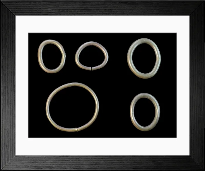 Framed Print : Treasure of Golada. ca. 1800 BC. Bracelets. Celtic art. Jewelry. SPAIN. Pontevedra. Pontevedra Museum. Proc: SPAIN. GALICIA. San Pedro Ferreiroa. Agolada