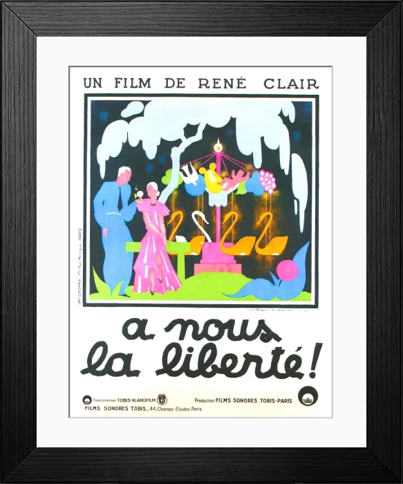 Framed Print : A NOUS LA LIBERTE, French poster art, 1931