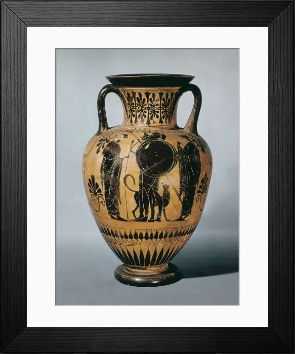 Framed Print : South Italian amphora. 4th c. BC. Classical Greek art. Ceramics. SPAIN. Barcelona. Archaeology Museum of Catalonia. AISA / Everett Collection**US SALES ONLY**