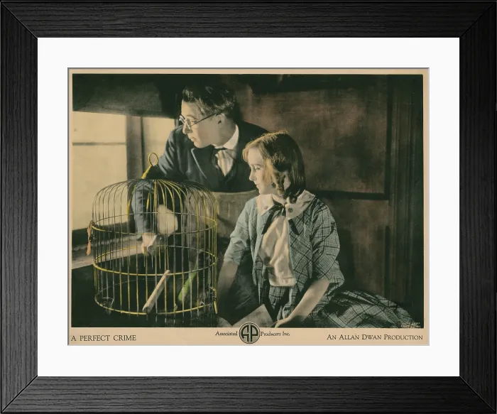 Framed Print : A PERFECT CRIME, lobbycard, from left: Monte Blue, Carole Lombard, 1921