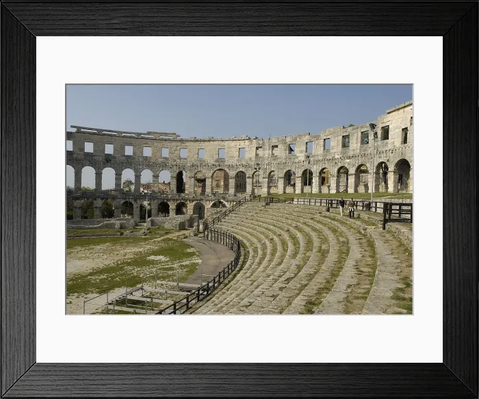 Framed Print : CROATIA. Pula. Roman amphitheatre. Roman art. Early Empire. Architecture. AISA / Everett Collection**US SALES ONLY**