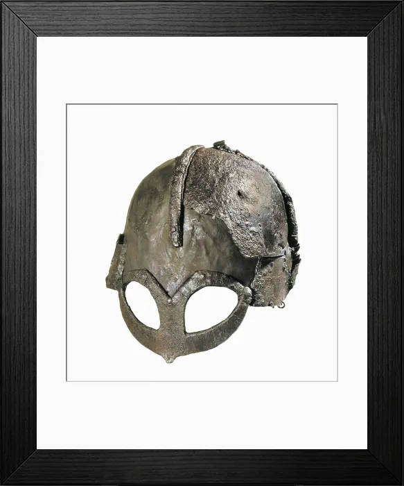 Framed Print : Gjermundbu Viking Helm. 10th c. Decorative Arts. NORWAY. Oslo. University Museum of National Antiquities. Proc: NORWAY. BUSKERUD. Ringerike